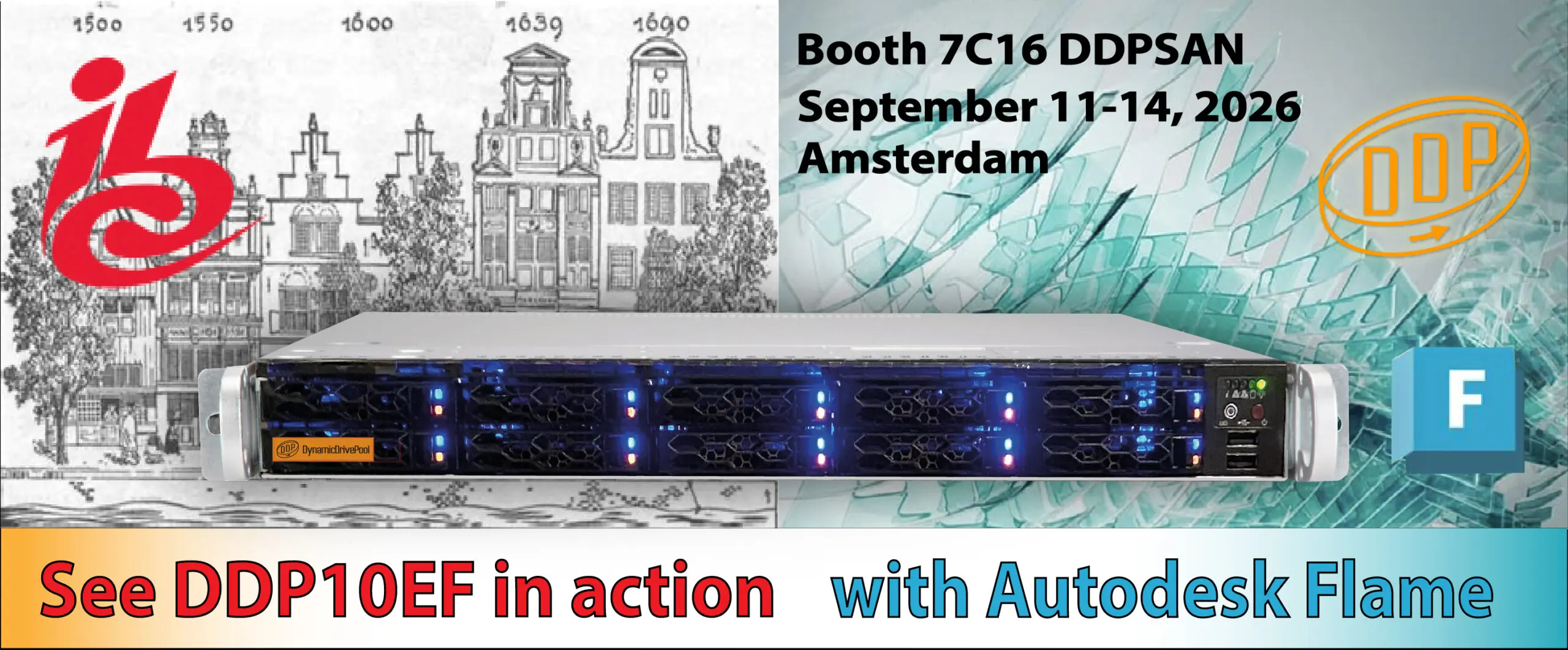 Exhibition IBC 2026 with DDP & Flame
