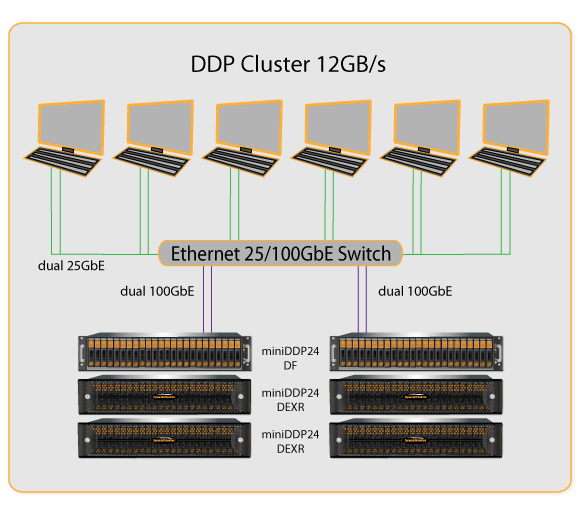 DDP Cluster 12GB/s